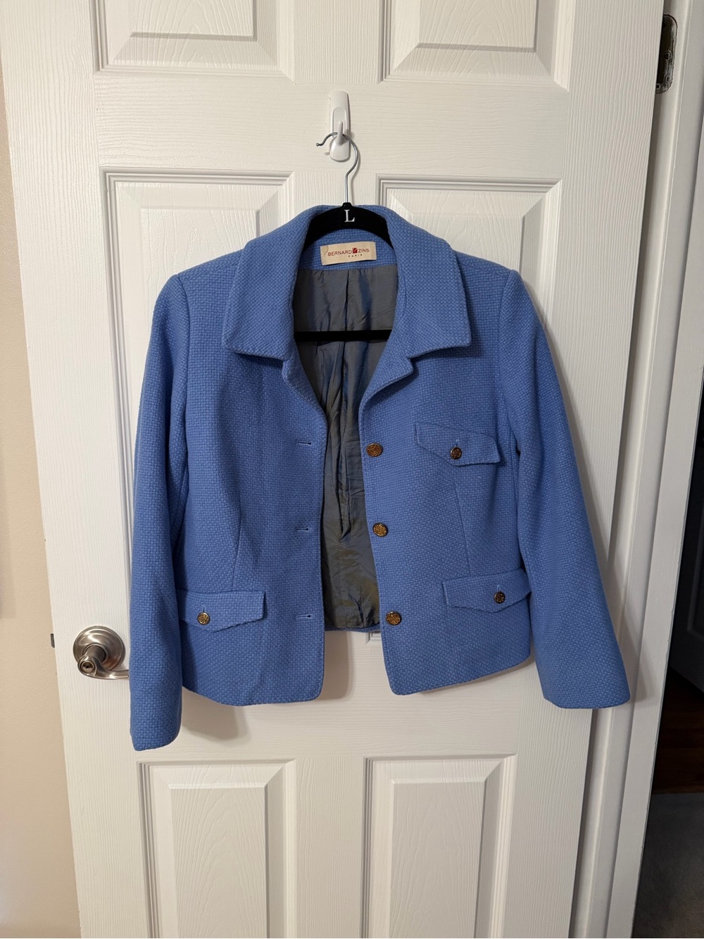 Periwinkle Textured Women's Blazer Jacket by Croft & Barrow